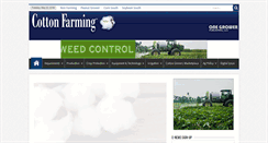 Desktop Screenshot of cottonfarming.com