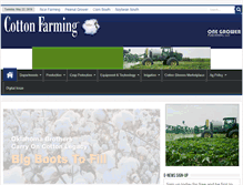 Tablet Screenshot of cottonfarming.com